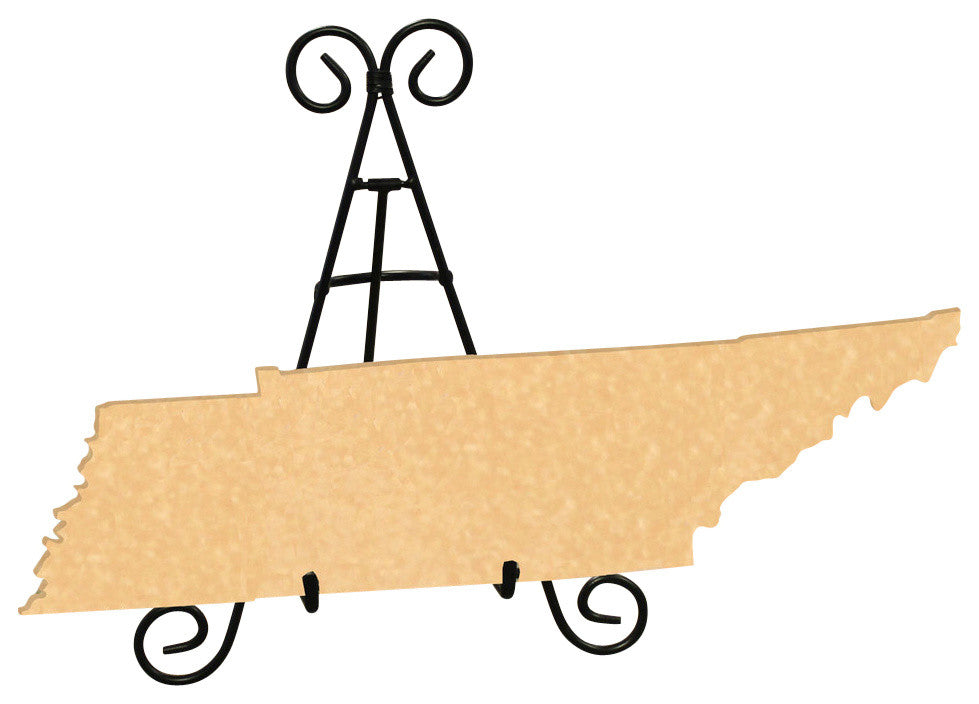 State Shaped Cutting Boards, Amber Bamboo, Tennessee