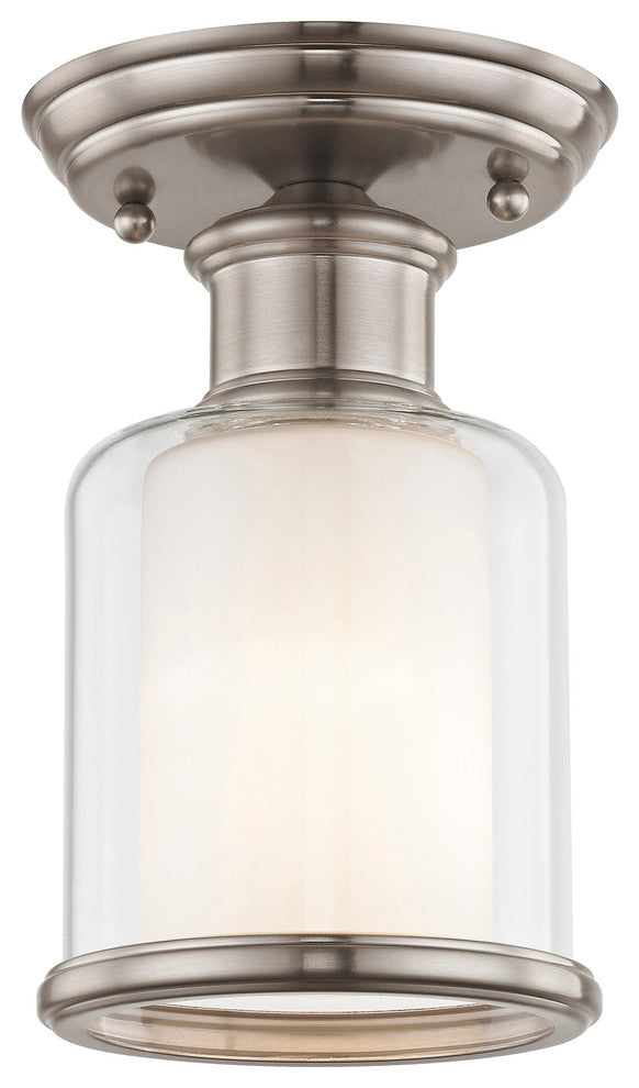 Middlebush 1-Light Ceiling Mount, Brushed Nickel