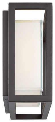 Modern Forms Framed 14" LED Outdoor Wall Light, Bronze