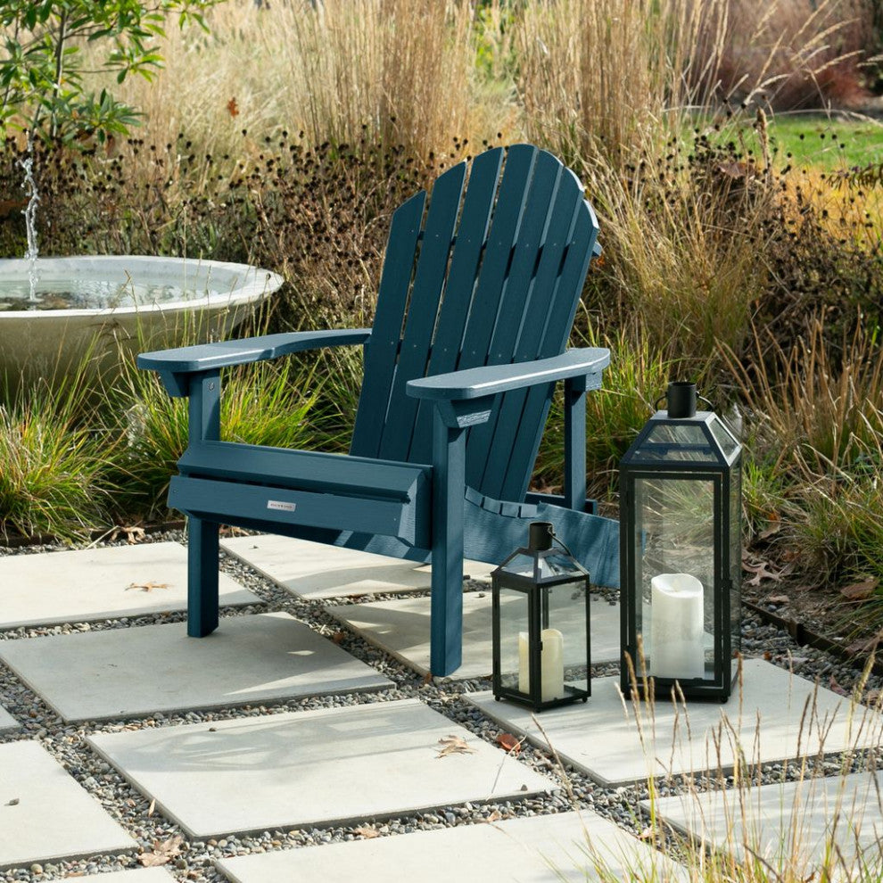 Hamilton Folding and Reclining Adirondack Chair, Nantucket Blue