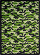 Kaleidoscope Rug, Funky Camo, 7'8"x10'9", Green