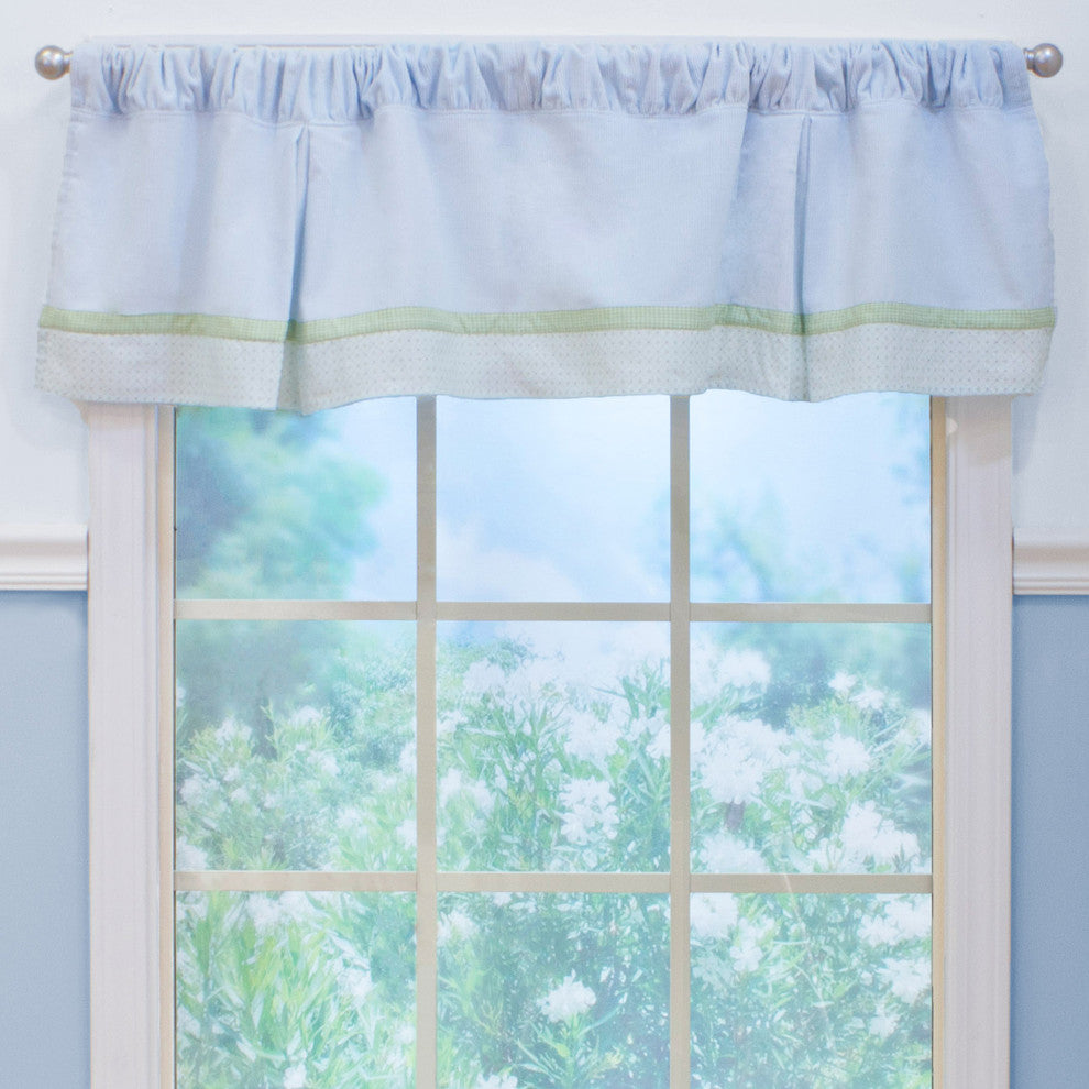 Imagination Velour Valance, Blue
