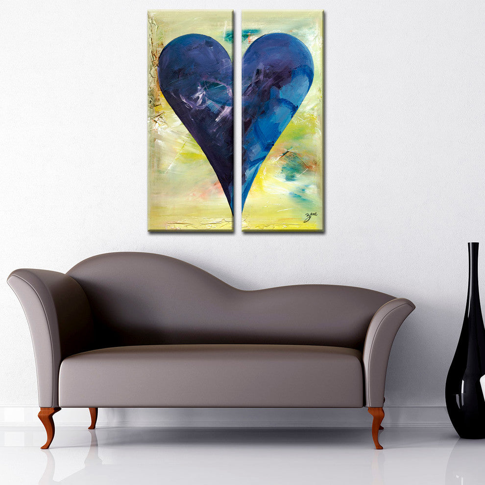Heartwork "Barcelona"  2-Piece Canvas Art Set, 30"x12