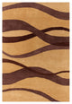 Rowe Contemporary Area Rug, Brown and Tan, 5'x7'6"