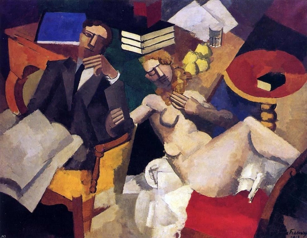 Roger De la Fresnaye Married Life - 21" x 28" Premium Canvas Print