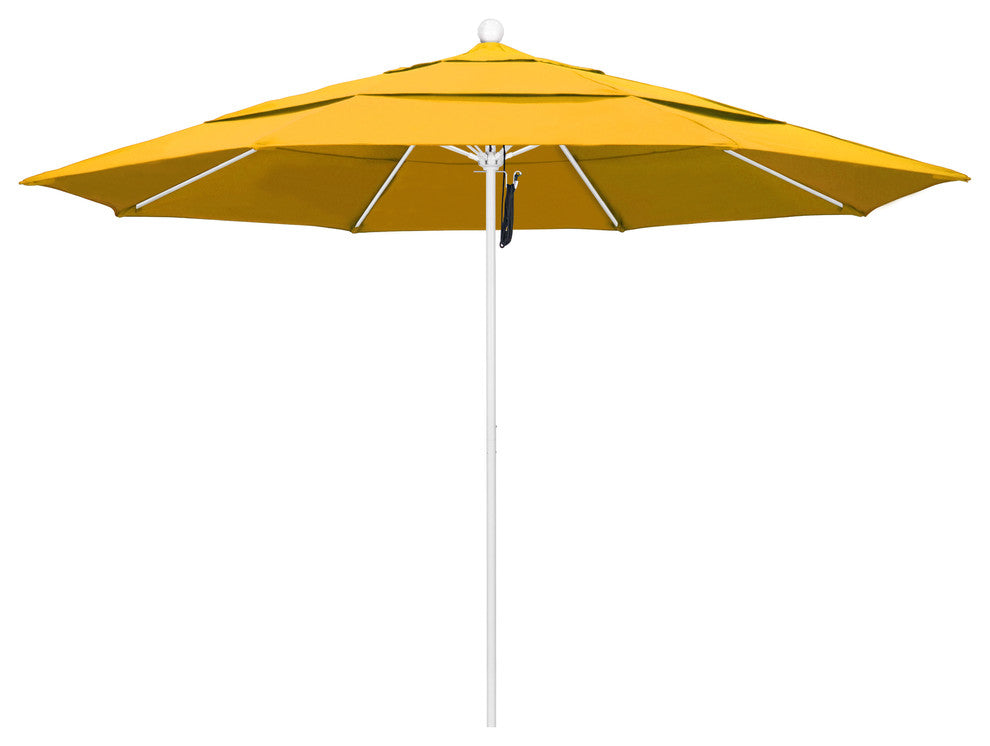 11' Fiberglass Umbrella White, Pacifica, Yellow, 11'