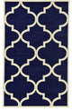 Unique Loom Navy Blue Austin Trellis 5' 0 x 8' 0 Area Rug