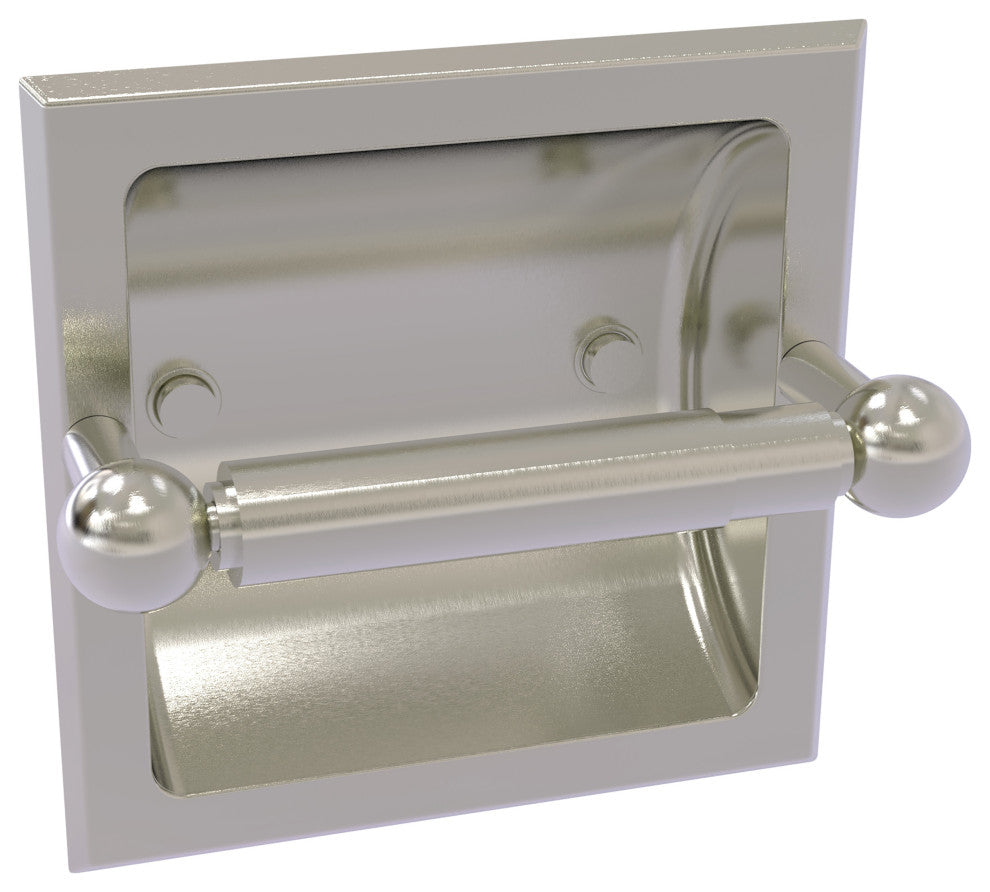 Prestige Skyline Recessed Toilet Paper Holder, Satin Nickel