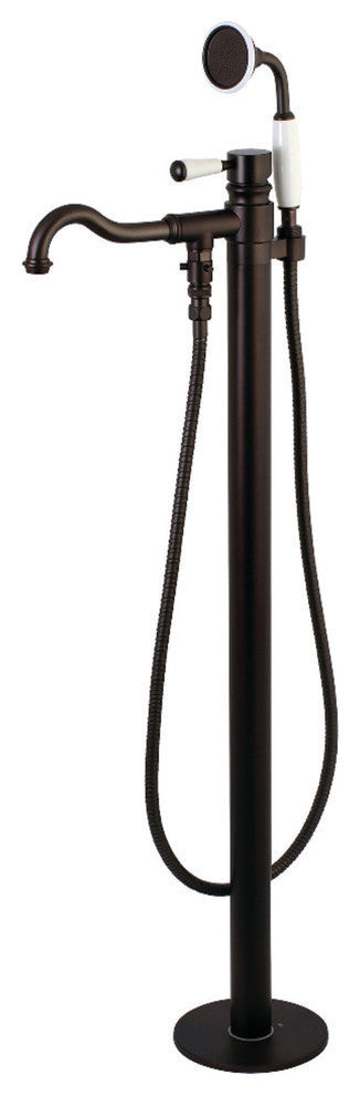 Kingston Brass Freestanding Tub Faucet With Hand Shower, Oil Rubbed Bronze