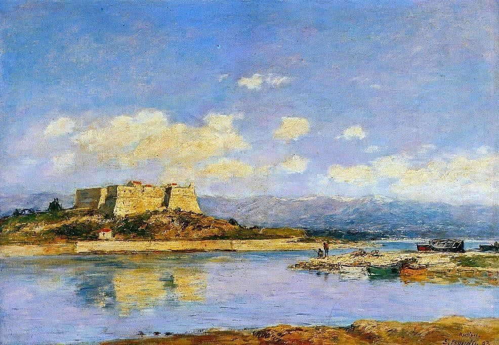 Eugene-Louis Boudin Antibes, Fort Carre - 18" x 27" Premium Canvas Print