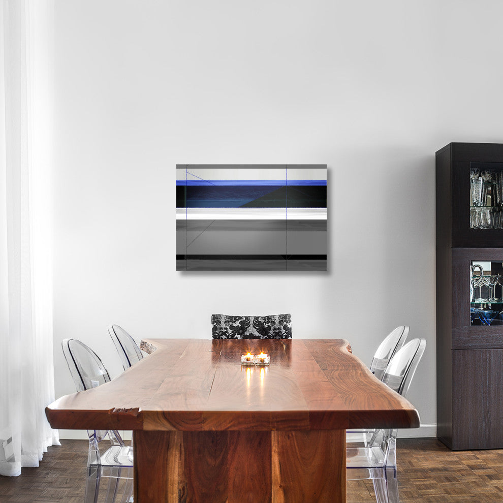 "Abstract Grey And Blue" Fine Art Print