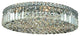 Elegant Maxim Flush Mount, Chrome Finish With Royal Cut Crystal