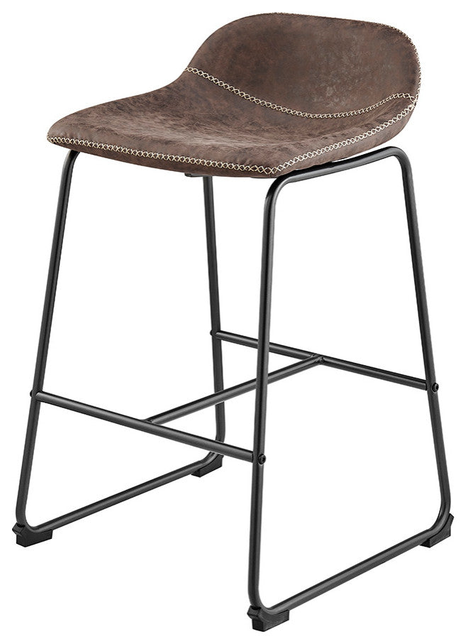 Leighton PU Counter Stool,, Set of 2