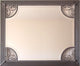 Diamond Beveled Silver Wrought Iron Mirror