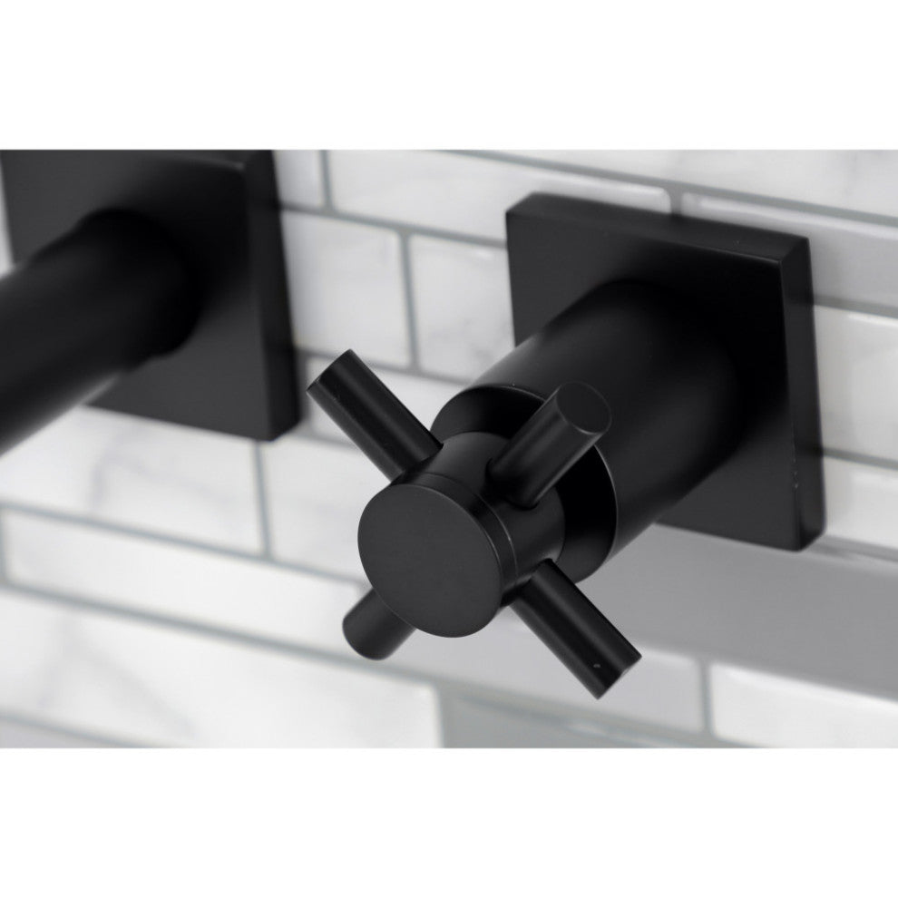 KS6020DX Wall Mount Tub Faucet, Matte Black
