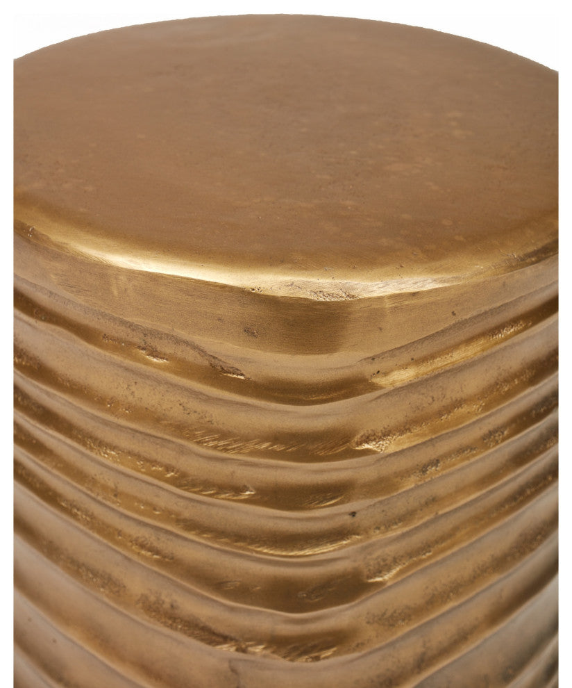 Tara Stool, Antique Brass