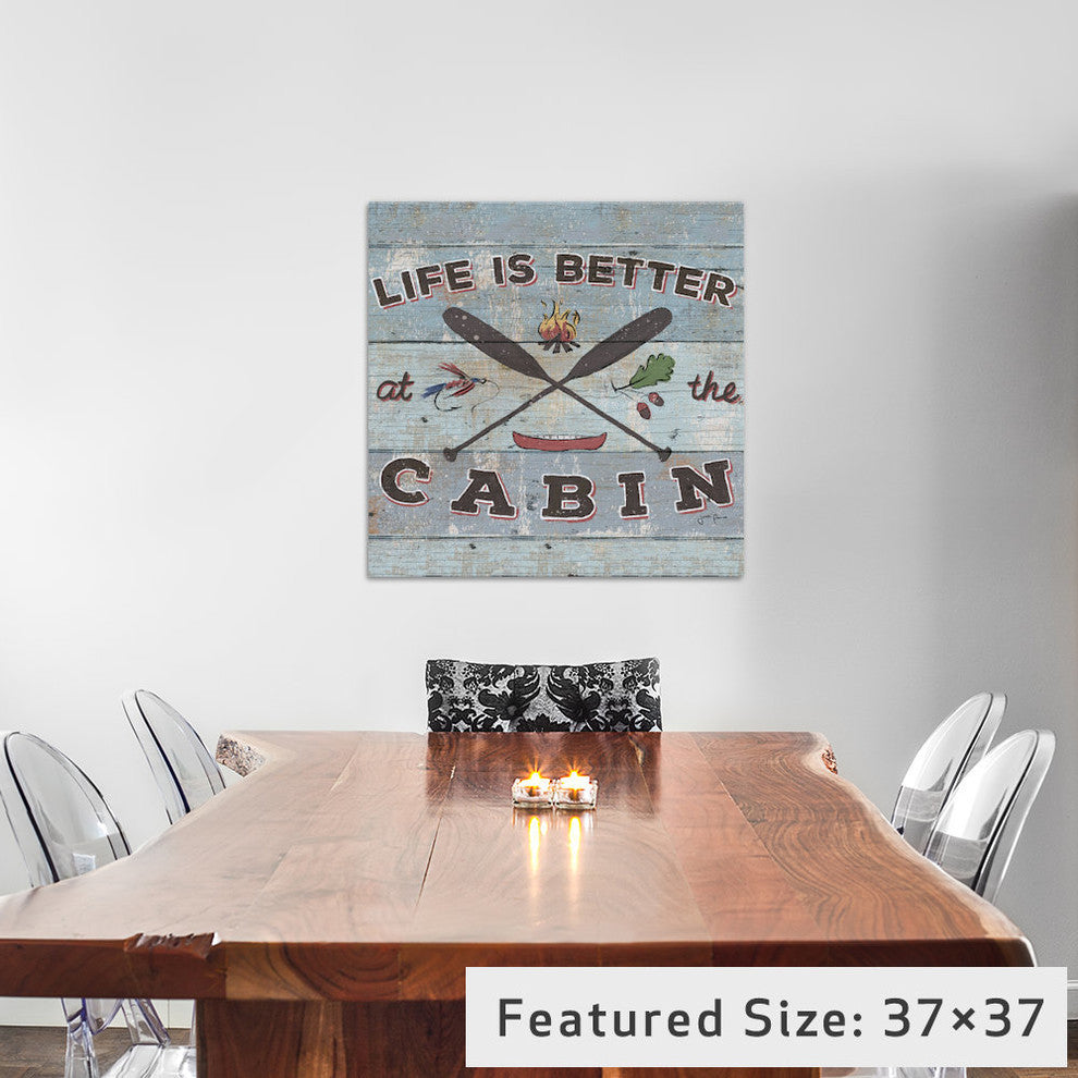 "Cabin Fever I" by Janelle Penner, 26x26x1.5