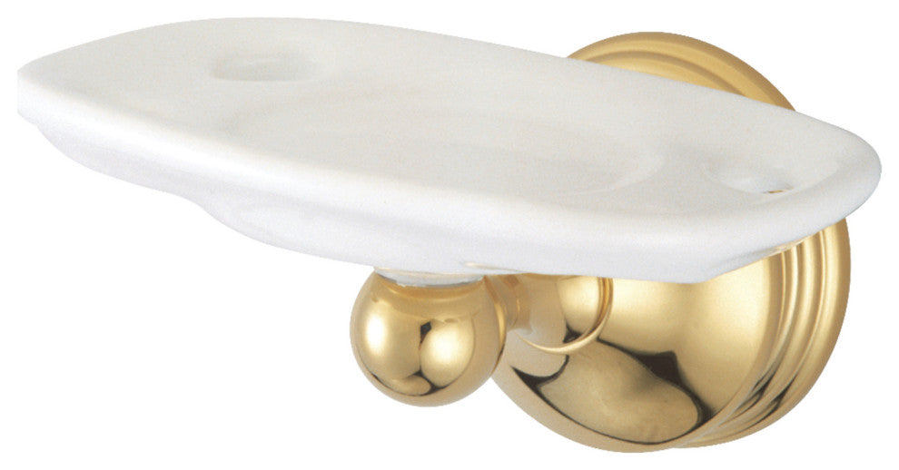 Kingston Brass Toothbrush and Tumbler Holder, Polished Brass