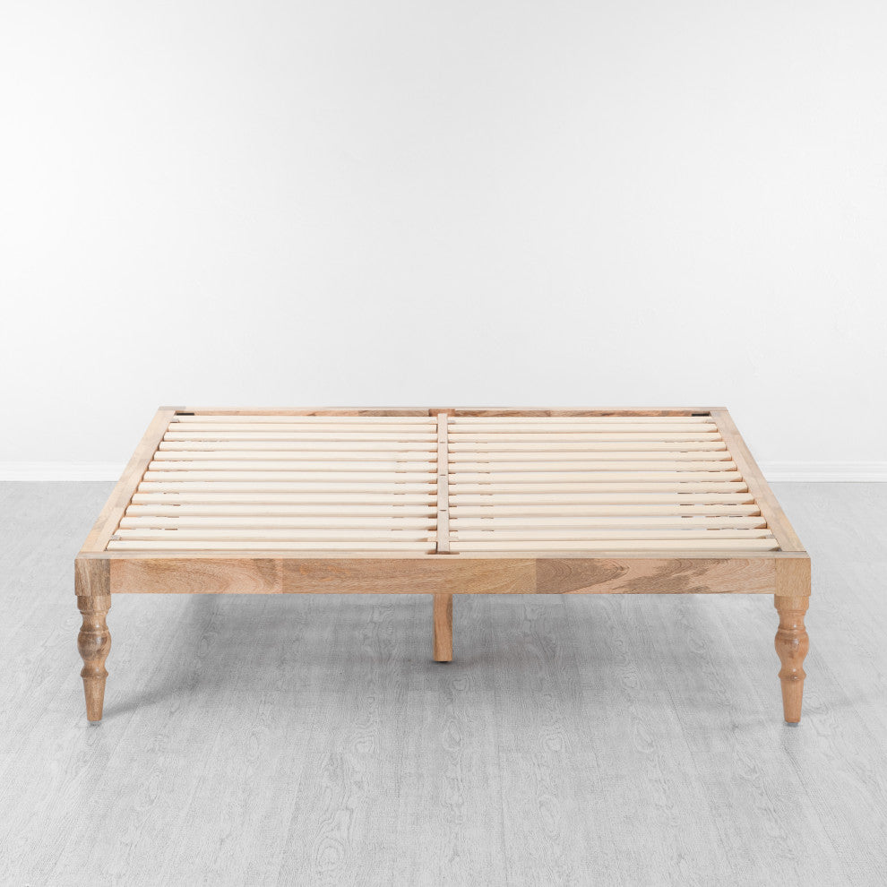 Rhonda Platform Bed, Natural, Queen