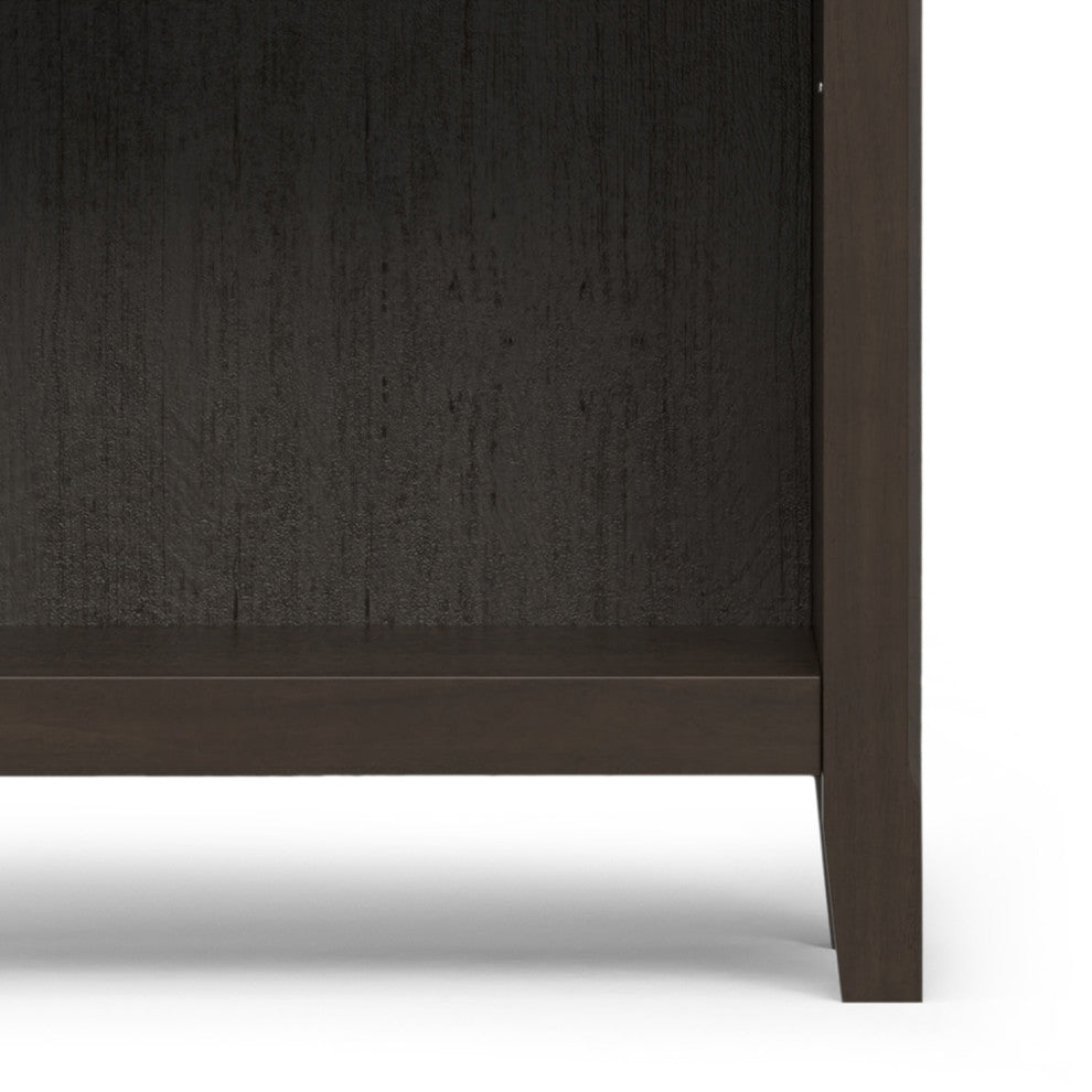 Amherst Solid Wood 24" 5 Shelf Bookcase, Hickory Brown