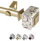 Brielle 1" Diameter Curtain Rod, Gold, 28-48"