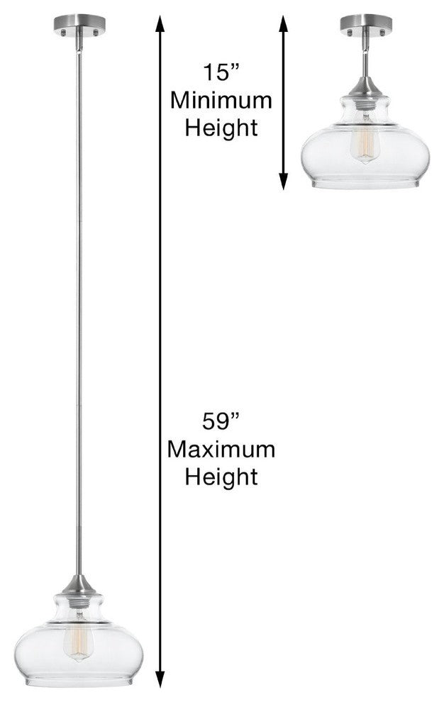 Ariella Ovale Glass Pendant Lamp