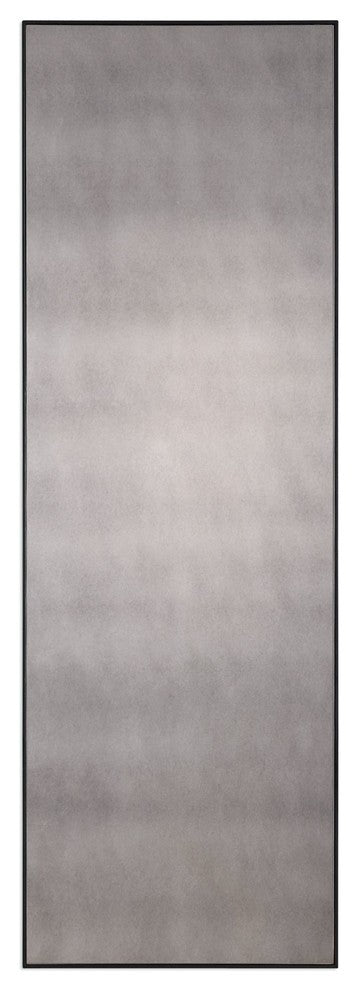 Thin Frame Antiqued Glass Wall Mirror, 72" Tall Floor Leaner
