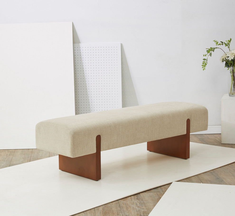 Safavieh Couture Kandiss Linen Bench