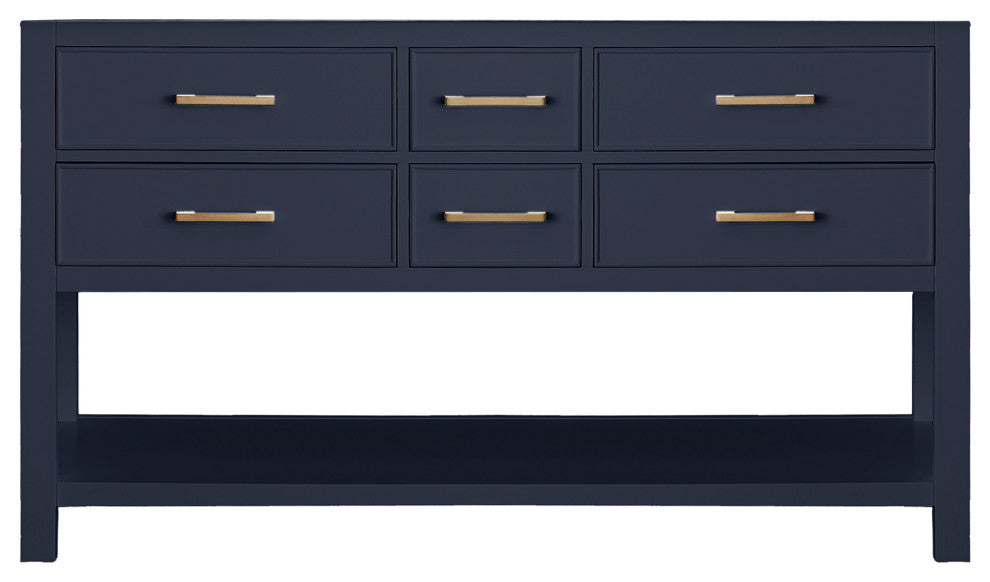 Avanity Brooks 60" Bath Vanity Only, Navy Blue