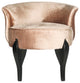 Safavieh Mora French Leg Linen Vanity Chair, Mink Brown
