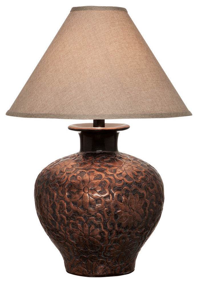 Lomasi Table Lamp With Shade, Copper