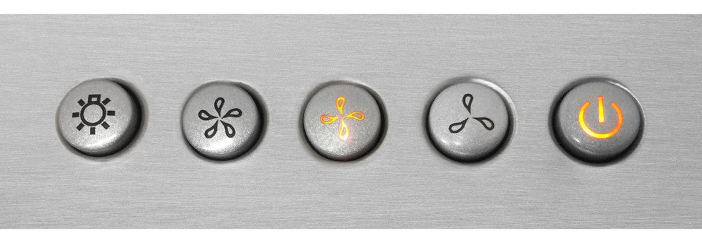 Cosmo 380 CFM Wall Mount Range Vent Hood With Permanent Filters, 36"