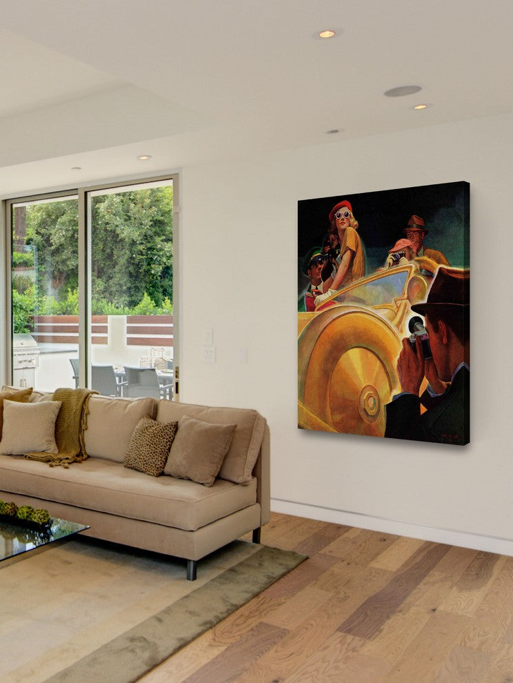 "Photo Opportunity" Painting Print on Canvas by Michael Dolas