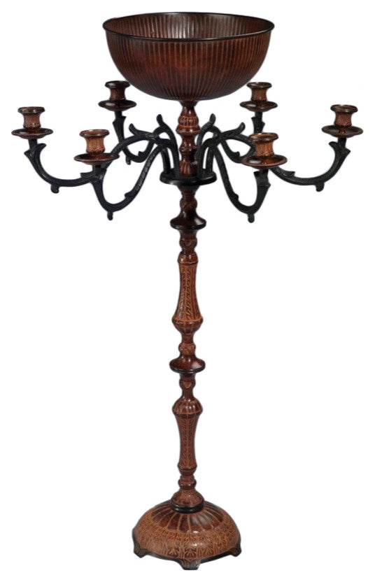 41" Brass Candelabra Candle Holders