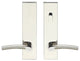Phoenix Lever Tubular Passage With Privacy Bolt, Polished/Satin Stainless Steel