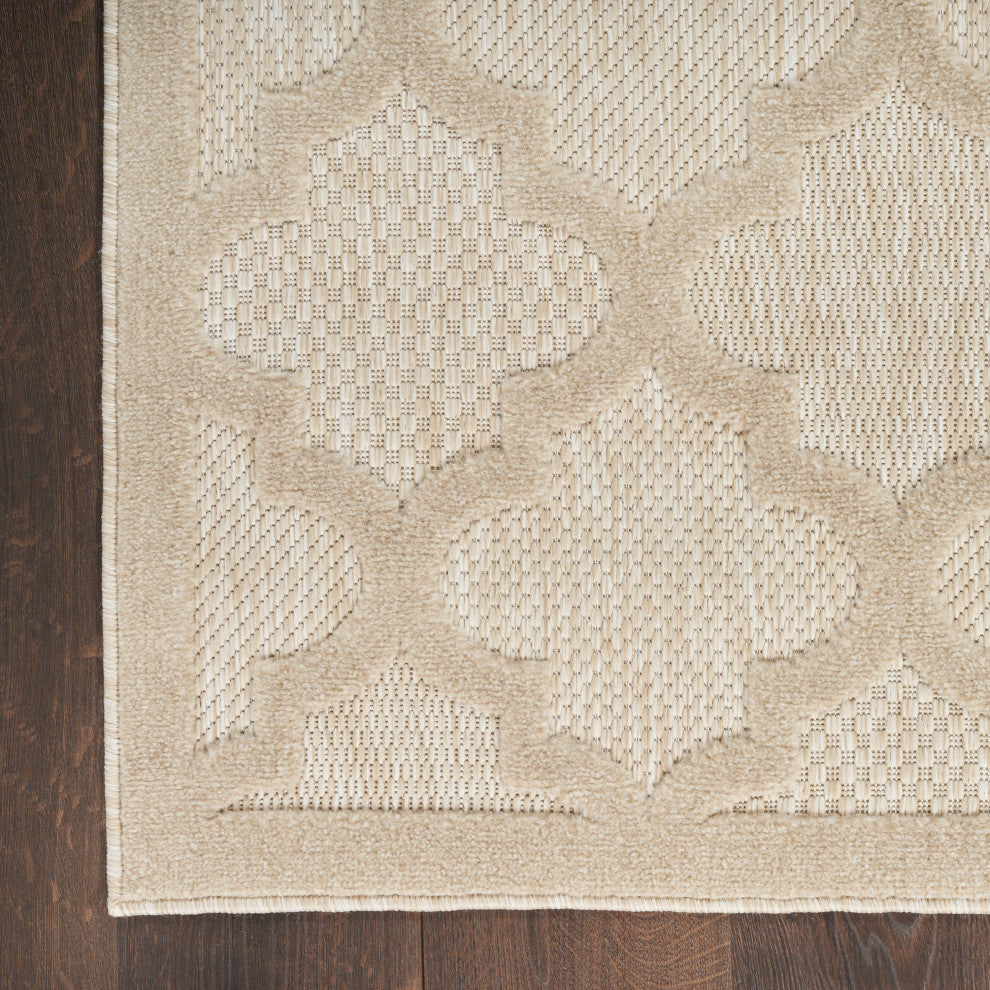 Nourison Nourison Easy Care 2'2" x 14 Cream Modern Rug
