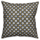 Abstract Snowflake Pattern, Gray Outdoor Throw Pillow, 20"x20"