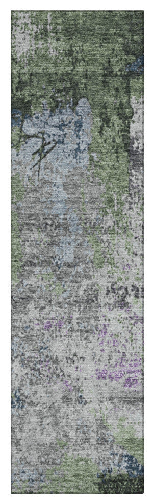 Machine Washable Indoor/Outdoor Chantille ACN1911 Fern 2'3" x 7'6" Runner Rug