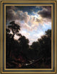 Albert Bierstadt Moonlit Landscape Framed Premium Canvas Print, 18"x27"