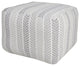 Everyday Chevron Stripe Pouf Ottoman