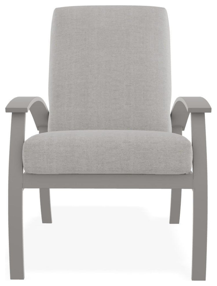 Belle Isle Cushion Deep Seating Outdoor Armchair, Charter Silk/Warm Gray