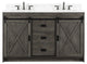 Rafter 54" Bathroom Vanity, Charcoal Gray