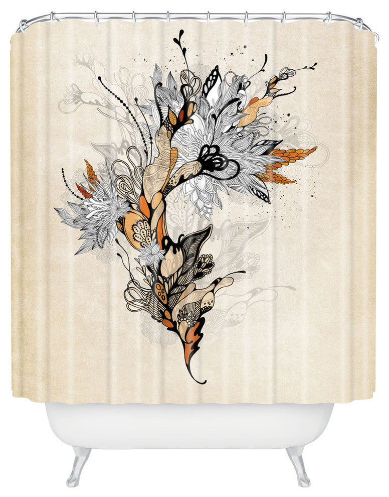 Iveta Abolina Floral 1 Shower Curtain