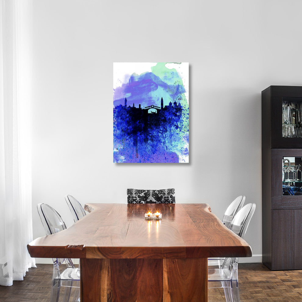 "Venice Watercolor Skyline" Fine Art Print