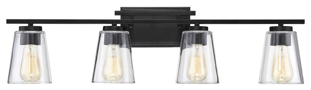 Savoy House Calhoun Four Light Bath Bar 8-1020-4-BK