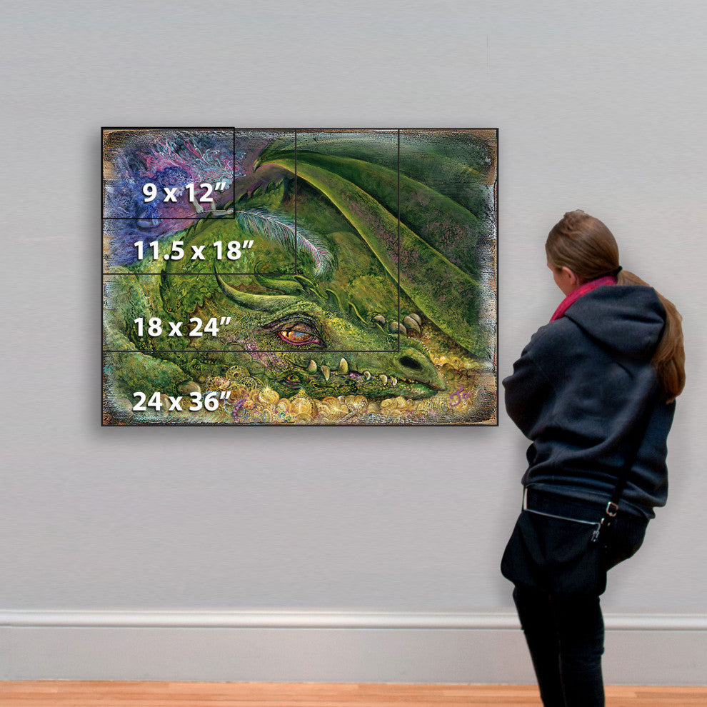 Never Tickle A Sleeping Dragon Wall and Table Top Wooden Decor, 18x12