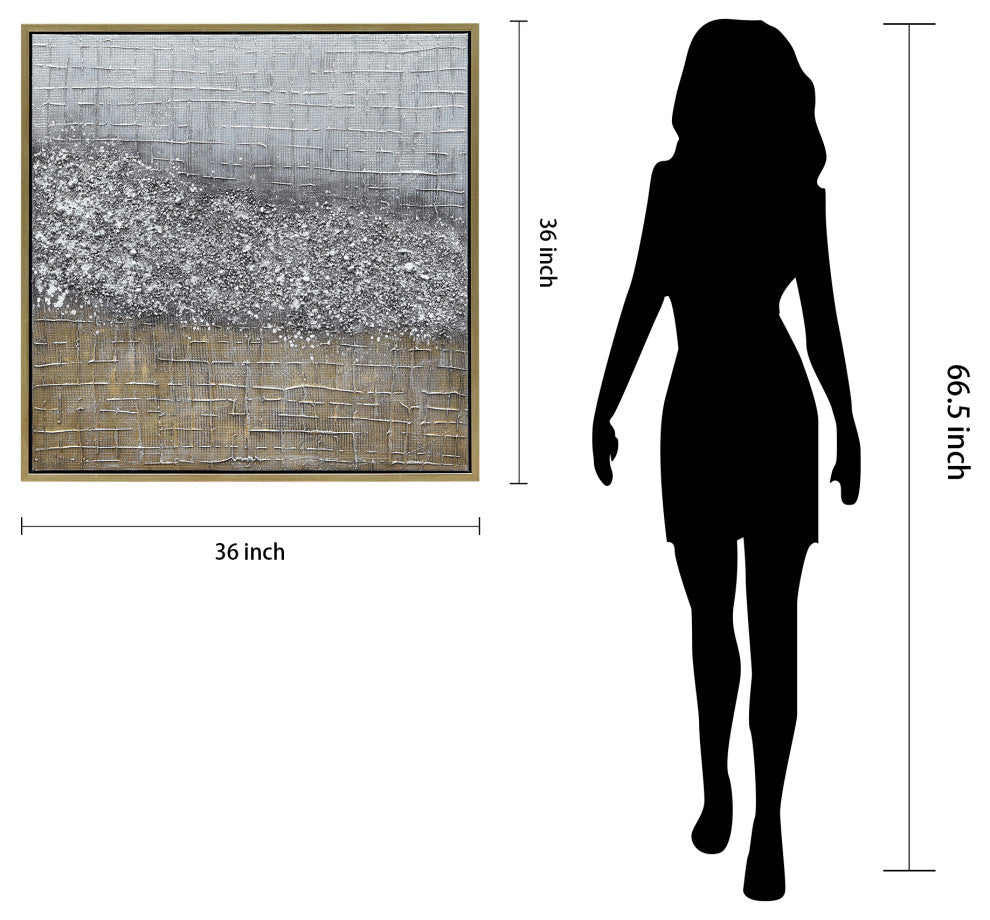 Matter Abstract Textured Metallic Hand Painted Wall Art by Martin Edwards