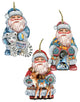 Wild Adventures Santa Ornaments, Set of 3