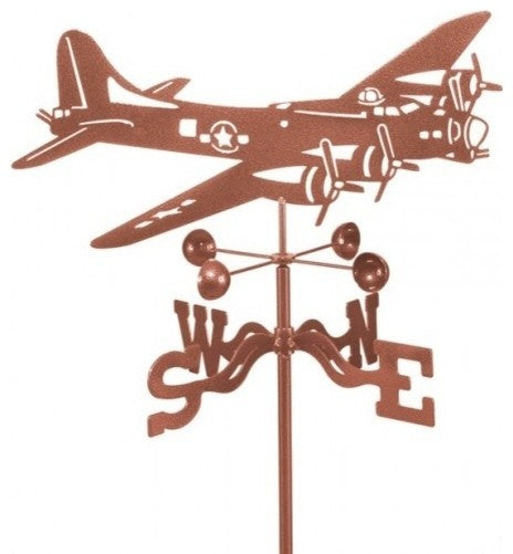 B17 Airplane Weathervane With Deck Mount