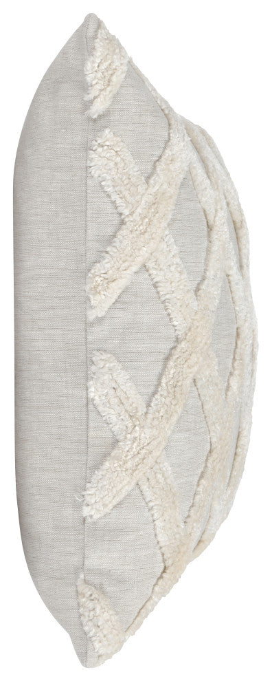 Evangeline 100% Linen 22"Throw Pillow in Natural by Kosas Home